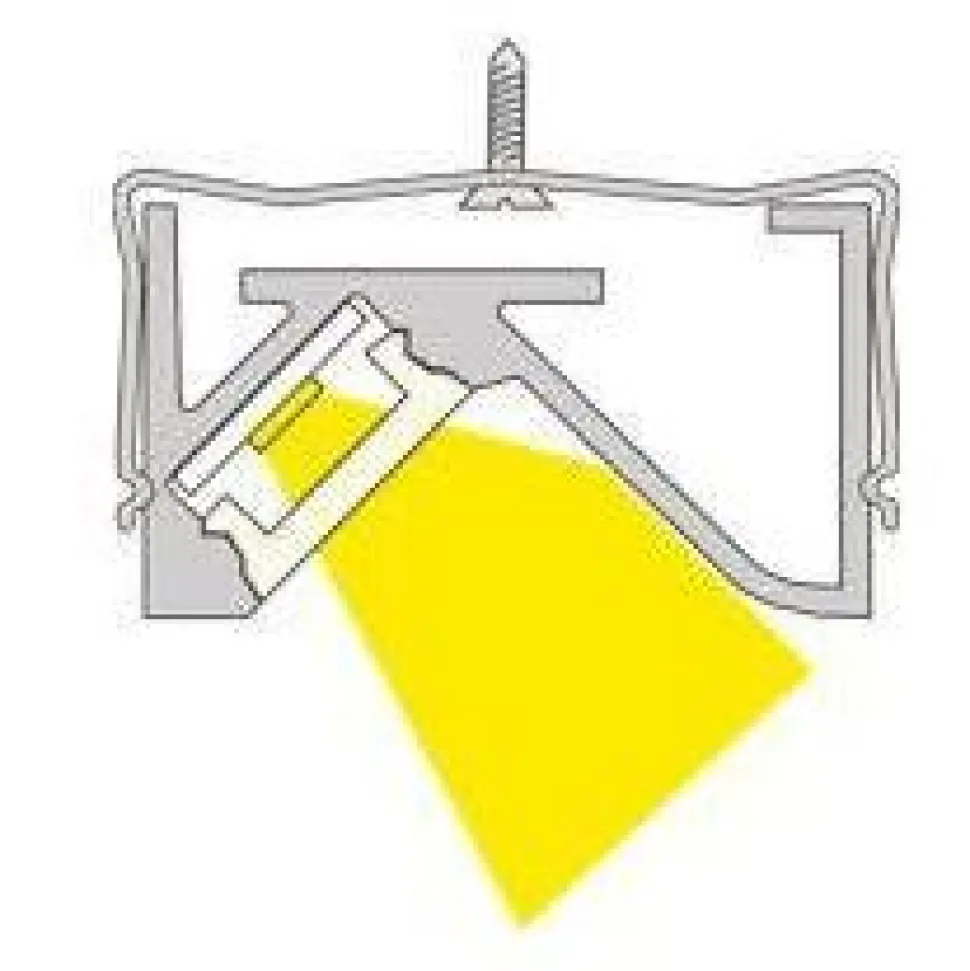 LED-profiili Limente LED-Lilo Prolite 20, 4000K, 2m, alumiini