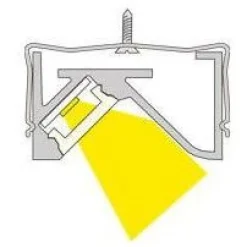 LED-profiili Limente LED-Lilo Prolite 20, 3000K, 2m, alumiini