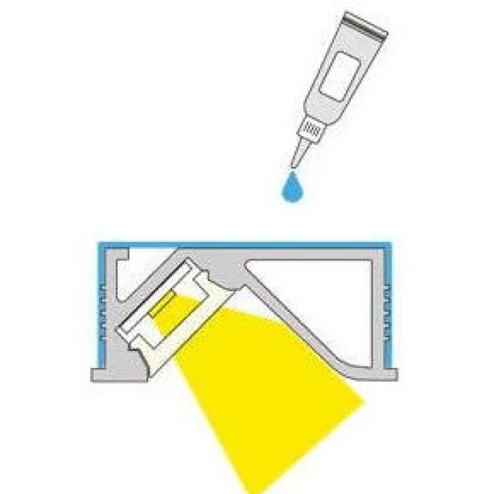 LED-profiili Limente LED-Lila Prolite 20, 4000K, 2m, alumiini