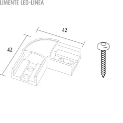 LED-profiili Limente LED-Linea 40 - 4000 K