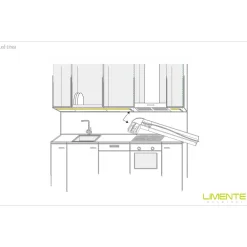 LED-profiili Limente LED-LINEA 20 LUX 4000K 2m 28W musta
