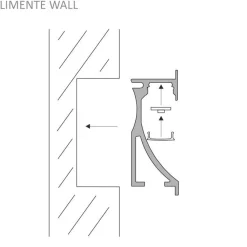 LED-profiili Limente LED-Wall 40 CCT 2700-6000K 4m 29W alumiini