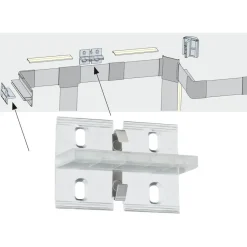 LED-profiili Paulmann Duo, 1m, anodisoitu alumiini