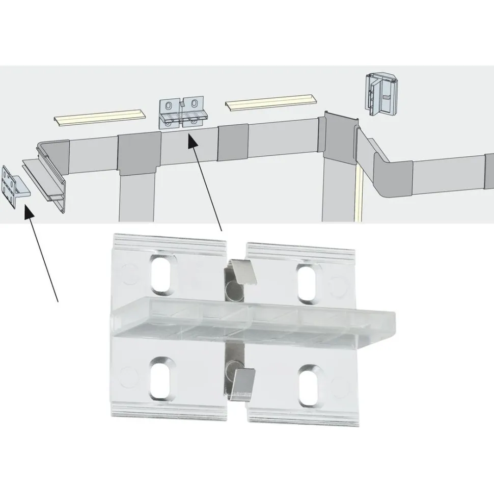LED-profiili Paulmann Duo, 1m, anodisoitu alumiini