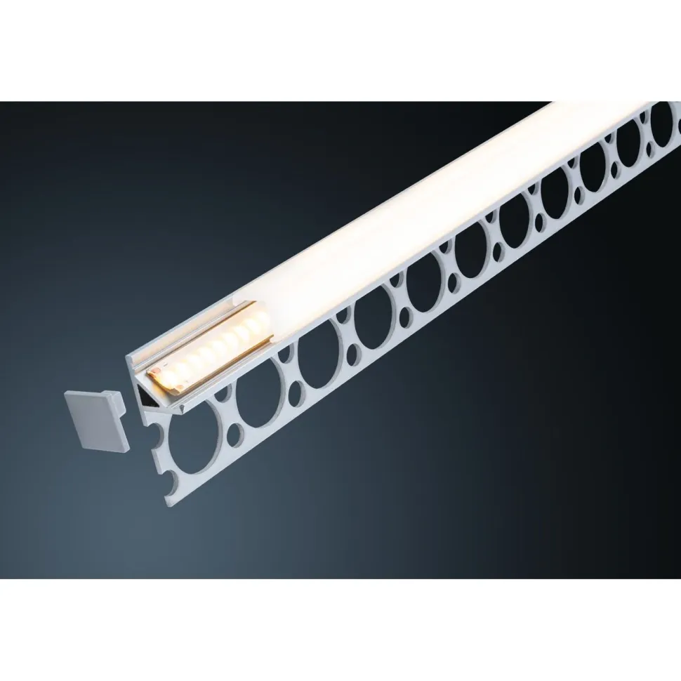 LED-profiili Paulmann LumiTiles Frame, 1m, anodisoitu alumiini
