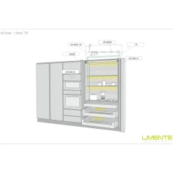 LED-profiili Limente LED-LINEA 20 LUX 3000K 2m 28W valkoinen