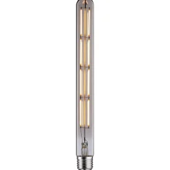 LED-putki Paulmann 1879 Edition Tube, E27, 806lm, 8.8W, 2700K, filamentti, himmennettävä, savulasi