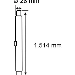 LED-putki Paulmann Tube, G13, 1514mm, 2300lm, 22W, 6500K, opaali