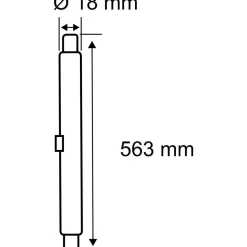 LED-putki Paulmann Tube, G5, 301mm, 800lm, 7,5W, 4000K, opaali