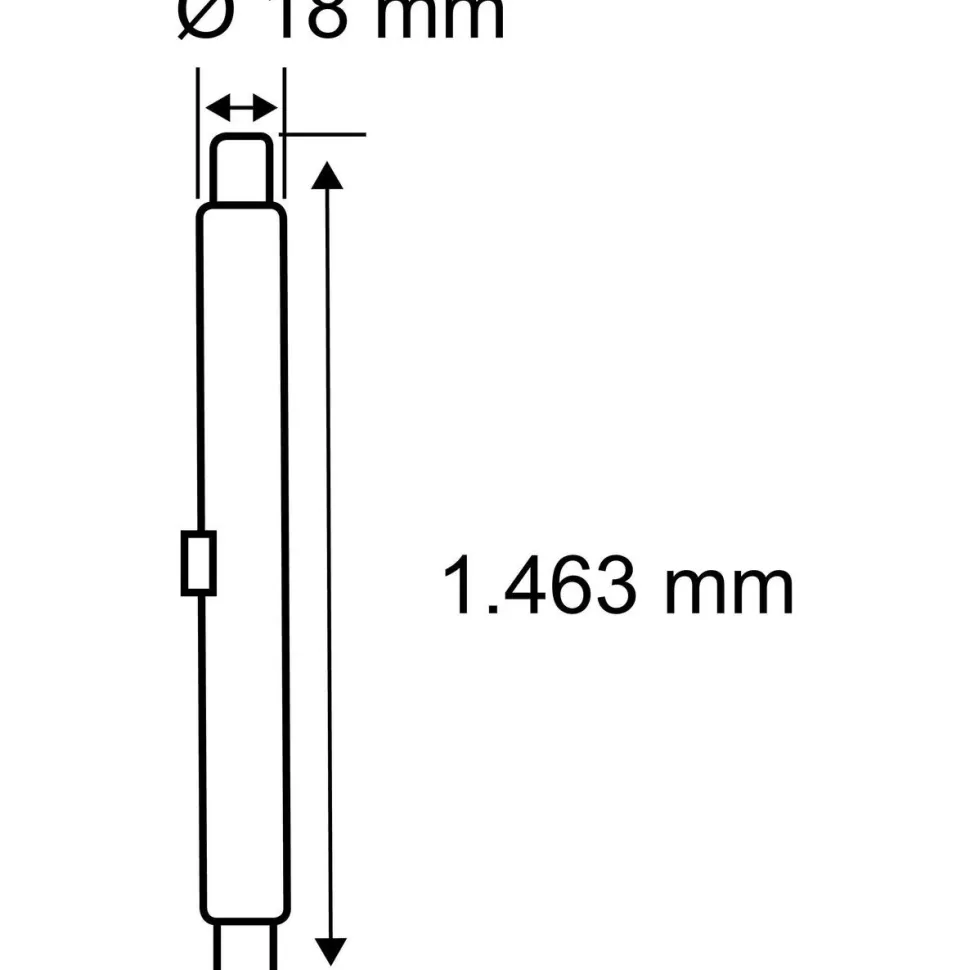 LED-putki Paulmann Tube, G5, 301mm, 800lm, 7,5W, 4000K, opaali