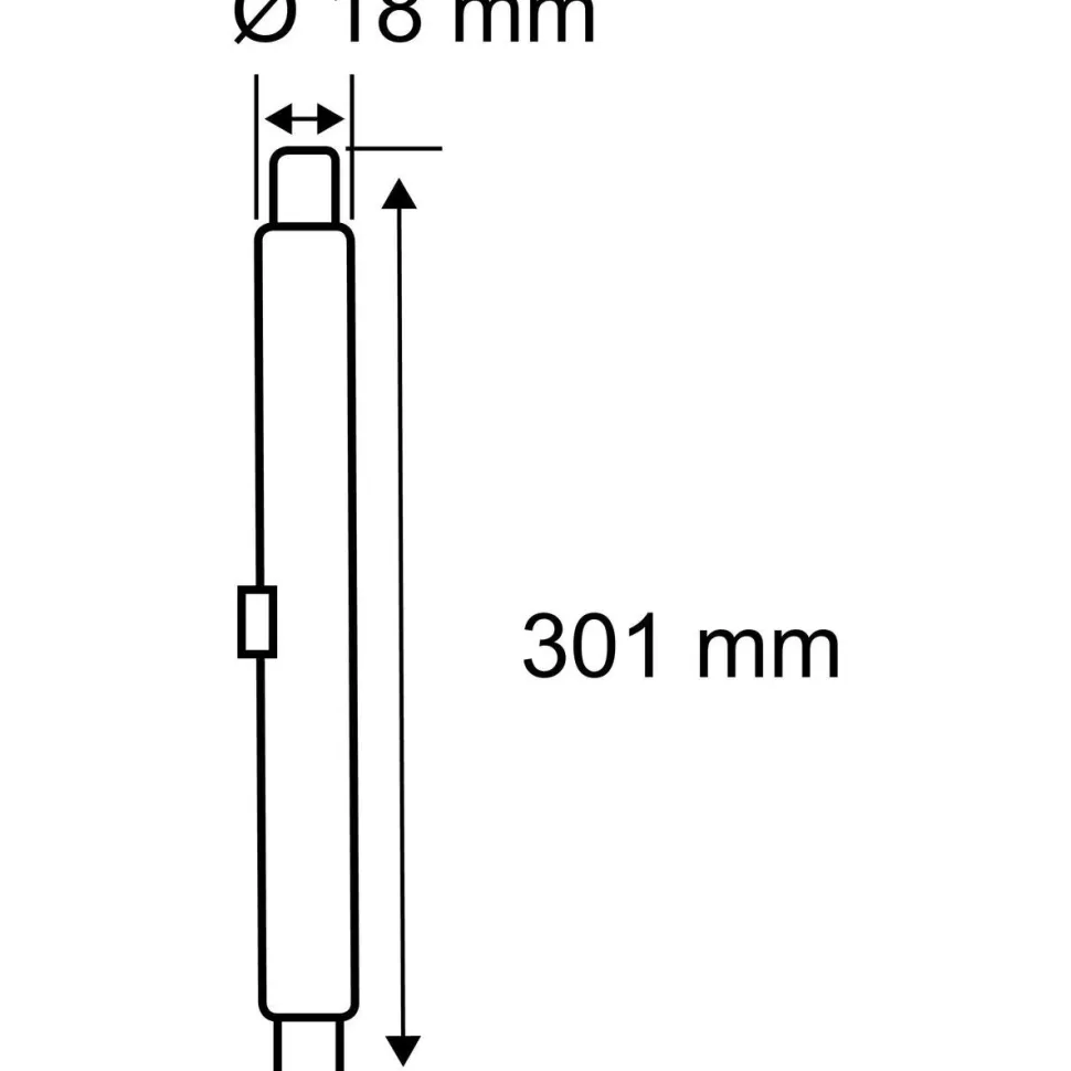 LED-putki Paulmann Tube, G5, 301mm, 800lm, 7,5W, 4000K, opaali