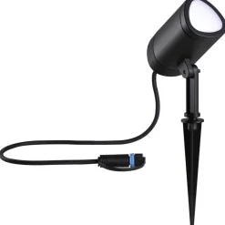 LED-puutarhaspotti Paulmann Plug & Shine Shira, Smart Home Zigbee 3.0, IP65, RGBW+, antrasiitti