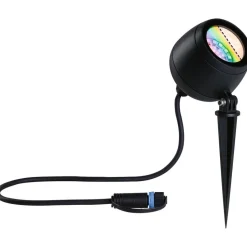 LED-puutarhaspotti Paulmann Plug & Shine Kikolo, Smart Home Zigbee 3.0, IP65, RGBW+, antrasiitti