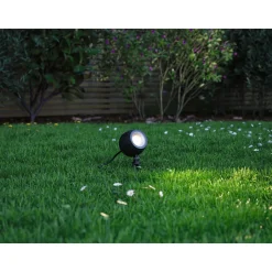 LED-puutarhaspotti Paulmann Plug & Shine Kikolo, Smart Home Zigbee 3.0, IP65, RGBW+, antrasiitti