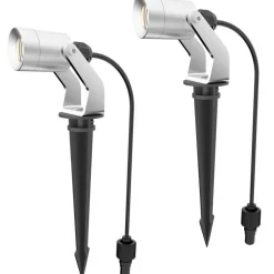 LED-puutarhaspotti Llitt Allan Spotlight alumiini 2 kpl/pkt
