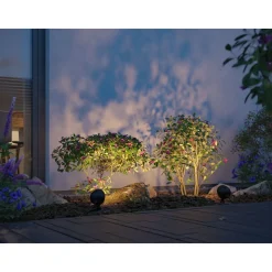 LED-puutarhaspotti Paulmann Kikolo, Smart Home Zigbee 3.0, IP65, 90mm, säädettävä värilämpötila, antrasiitti