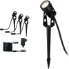 LED-puutarhaspotti Paulmann Plug & Shine maapiikki IP65 3000K 3.5W 21VA musta, 3kpl/pkt