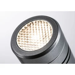 LED-puutarhaspotti Paulmann Plug & Shine Radon, IP65, 3000K, harmaa