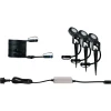 LED-puutarhaspottisarja Paulmann Plug & Shine Sting, IP67, 2200K, 3x6.3W, antrasiitti