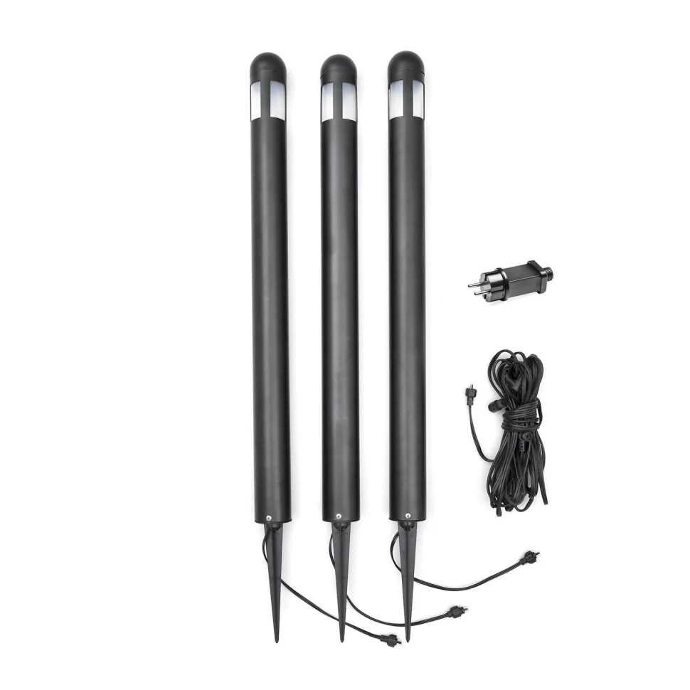LED-puutarhavalosetti Konstsmide Amalfi 3-osainen 7452-750 3x0,6 W