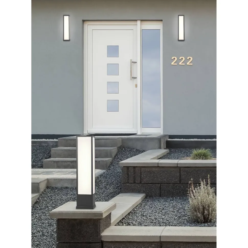 LED-pylväsvalaisin Trio Fuerte 60cm antrasiitti