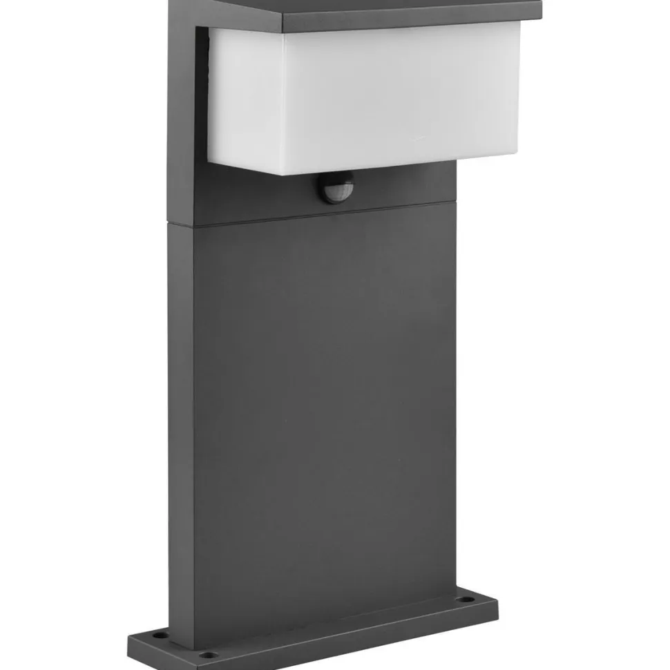 LED-pylväsvalaisin Trio Nestos, 45cm, liiketunnistin, antrasiitti