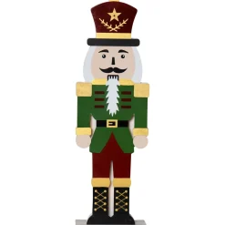 LED-pöytäkoriste Star Trading Nutcracker 25 cm vihreä