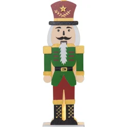 LED-pöytäkoriste Star Trading Nutcracker 25 cm vihreä