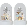 LED-pöytäkoriste Star Trading Reinbek 2-osainen Ø5,5x9 cm valkoinen
