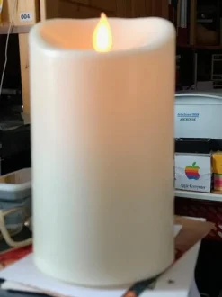 LED-pöytäkynttilä Star Trading Twinkle 15 cm luonnonvalkoinen