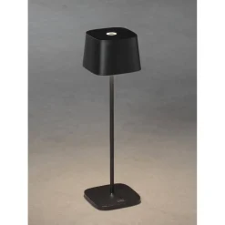 LED-pöytävalaisin Konstsmide Capri ladattava musta