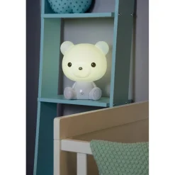 LED-pöytävalaisin Lucide Dodo Nallekarhu 21x19x25cm 3W himmennettävä valkoinen