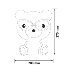 LED-pöytävalaisin Polux Mis 2,5W himmennettävä sininen