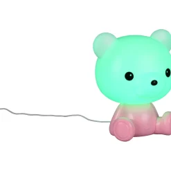 LED-pöytävalaisin Trio Cutie, vaaleanpunainen, RGB