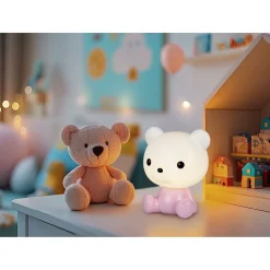 LED-pöytävalaisin Trio Cutie, vaaleanpunainen, RGB