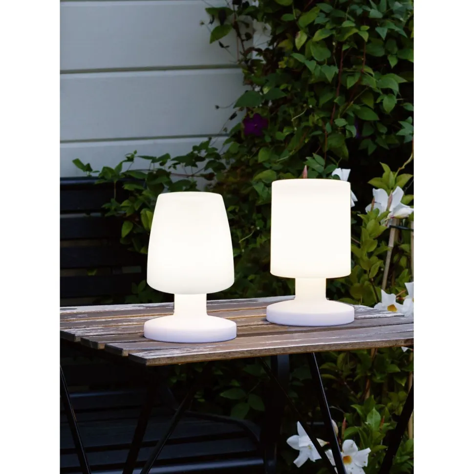 LED-pöytävalaisin Trio Lora Ø 130x205 mm valkoinen