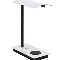 LED-Pöytävalaisin Eglo Arenaza valkoinen/musta himmennin langaton latausalusta