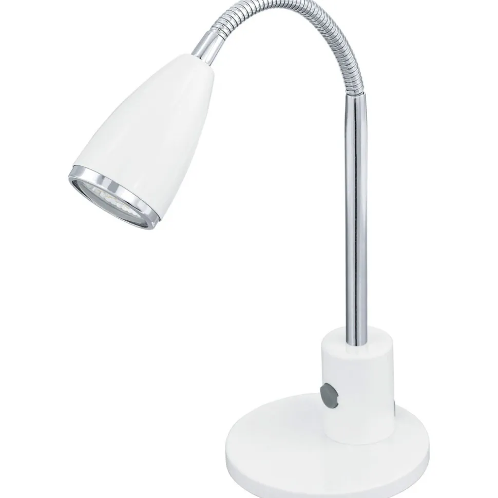 LED-pöytävalaisin Fox 320 mm valkoinen/kromi