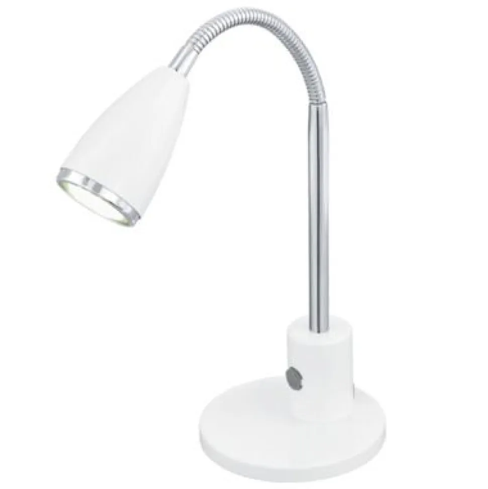LED-pöytävalaisin Fox 320 mm valkoinen/kromi