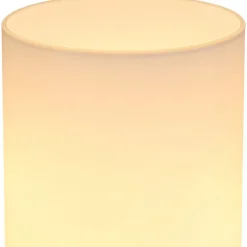 LED-pöytävalaisin Globo Cyli 24cm, 3000K, nikkeli/opaali