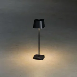 LED-pöytävalaisin Konstsmide Lounge Capri Mini 7829-750, ladattava, musta