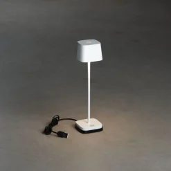 LED-pöytävalaisin Konstsmide Lounge Capri Mini 7829-750, ladattava, musta