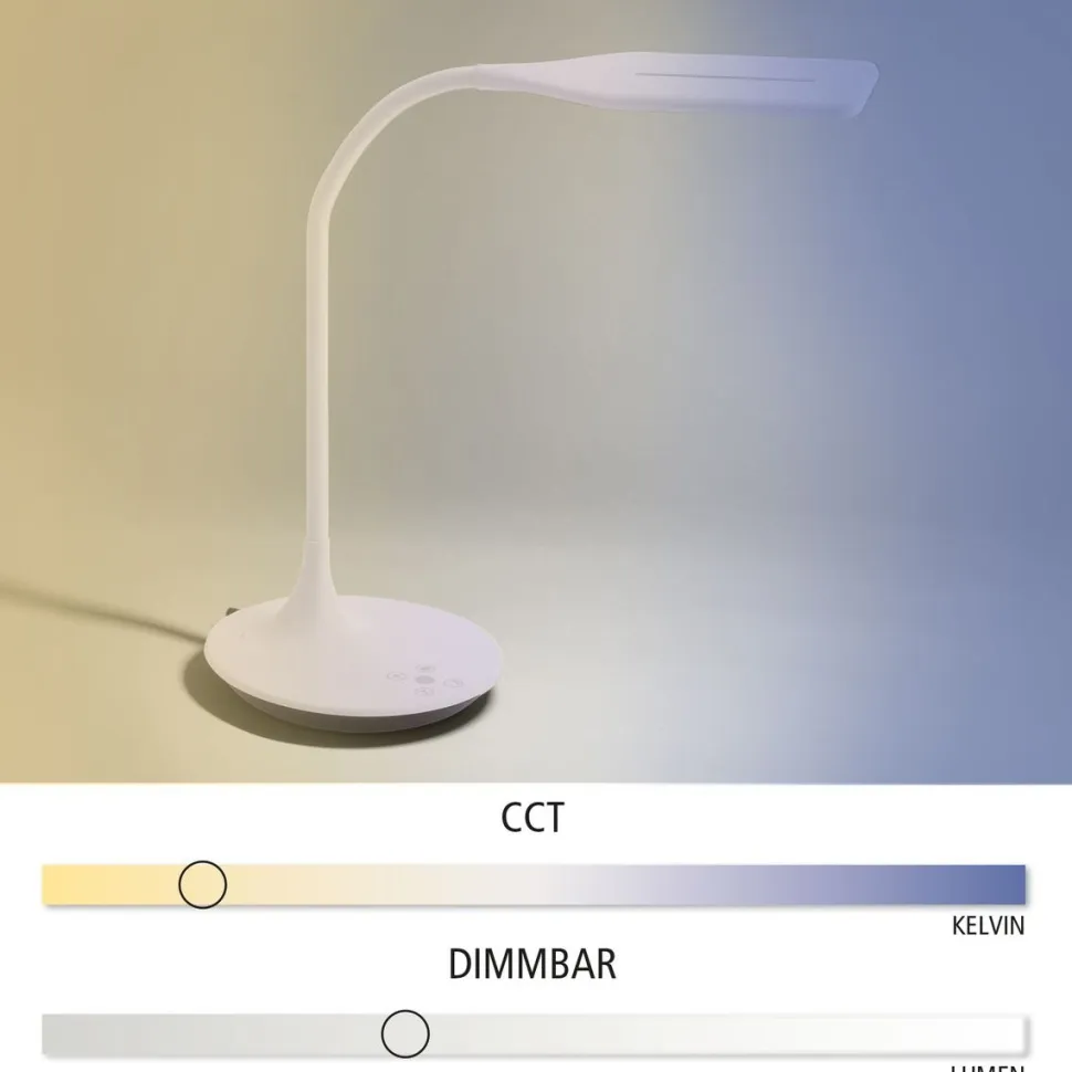 LED-pöytävalaisin LeuchtenDirekt Rafael 5W 2700K-6000K eri värejä