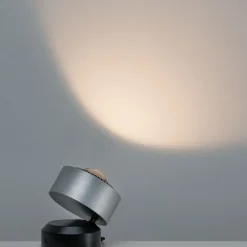 LED-pöytävalaisin Paulmann Aldan, 2700K, 200lm, 3.5W, musta/harjattu alumiini