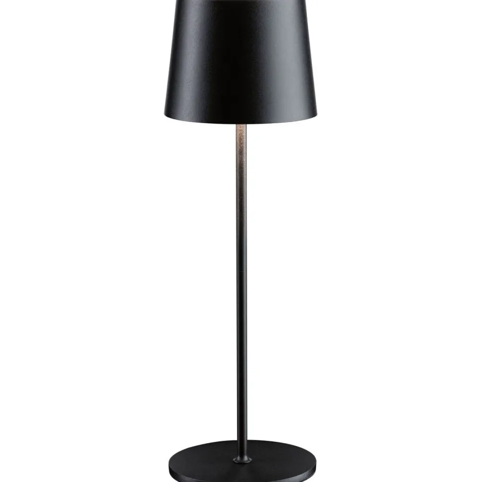 LED-pöytävalaisin Paulmann Gilo 35cm USB-ladattava IP44 2700K himmennettävä valkoinen