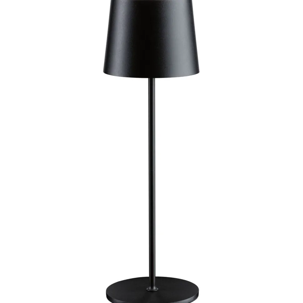 LED-pöytävalaisin Paulmann Gilo 35cm USB-ladattava IP44 2700K himmennettävä valkoinen