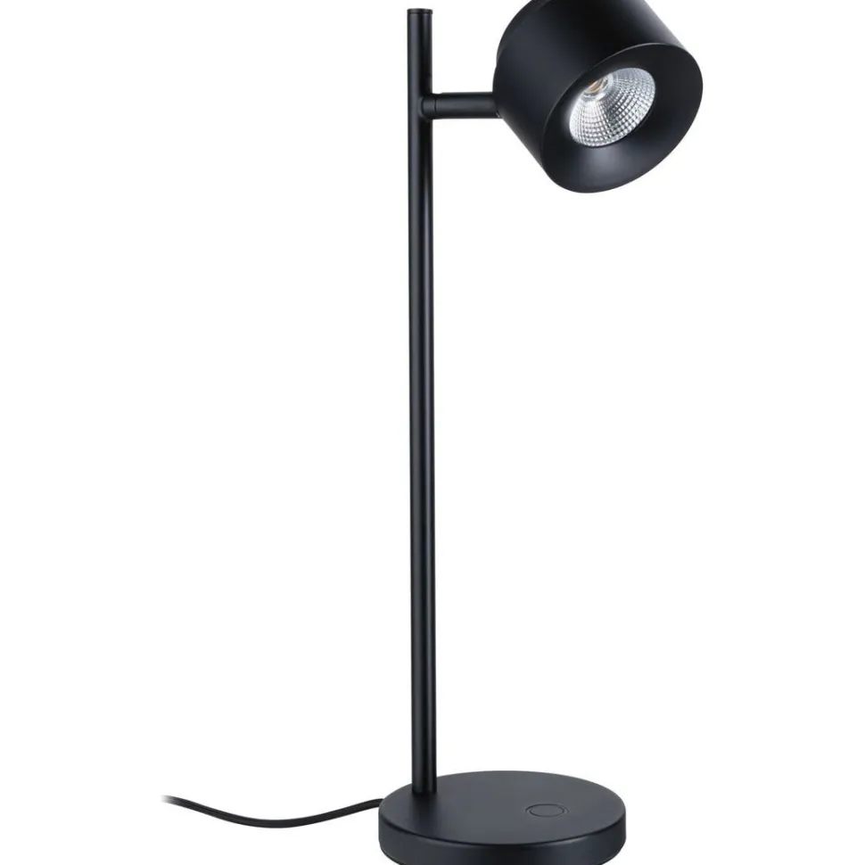 LED-pöytävalaisin Paulmann Puric Pane, 2700K, 400lm, 5,5W, himmennettävä, musta