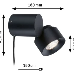 LED-pöytävalaisin Paulmann Puric Pane, Smart Home Zigbee 3.0, 2700K, 300lm, 3W, musta