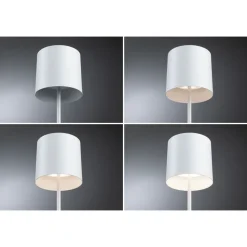 LED-pöytävalaisin Paulmann Tuni 35cm USB-ladattava 2700K IP44 himmennettävä mattamusta