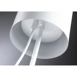 LED-pöytävalaisin Paulmann Tuni 35cm USB-ladattava 2700K IP44 himmennettävä mattamusta
